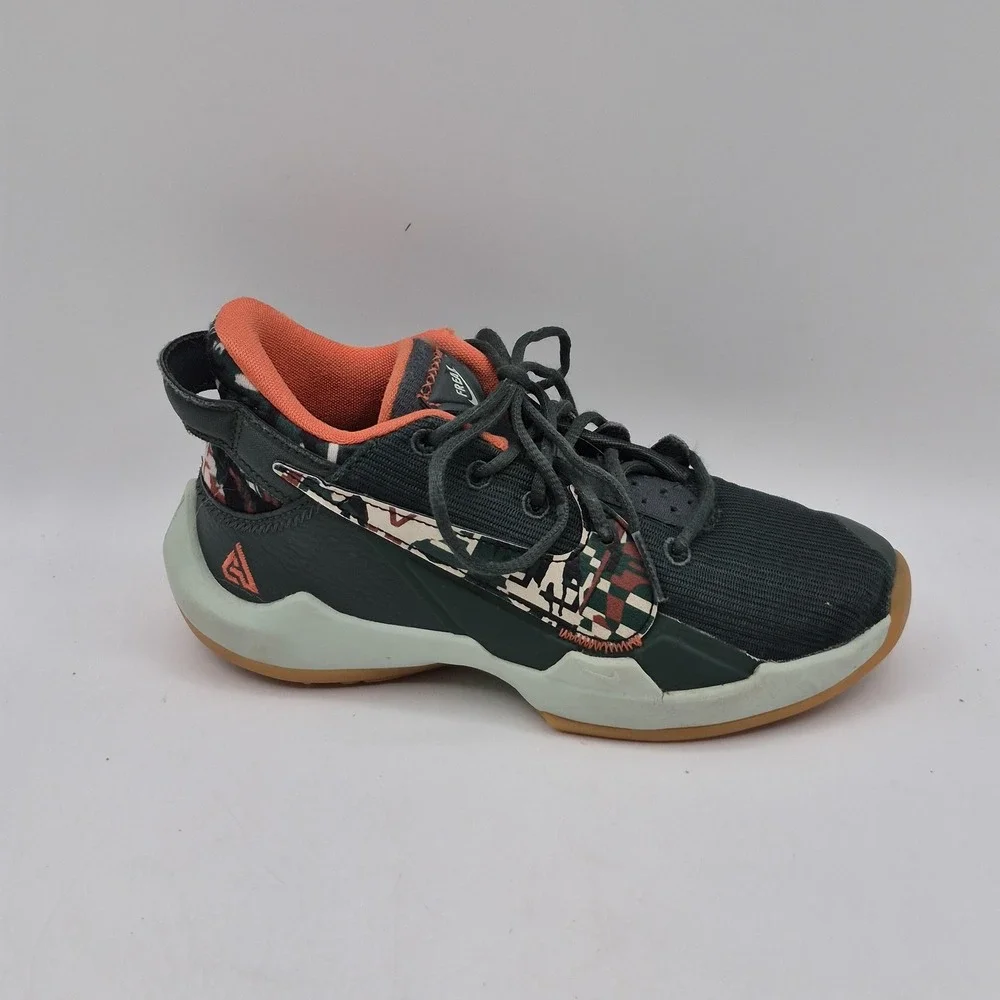 Nike Giannis Freak Shoes Youth Size 13C‎ Green Orange Basketball DD0011-300